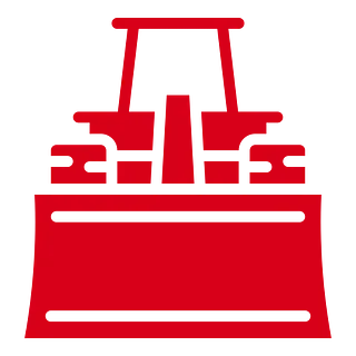 Ikon av en anleggsmaskin