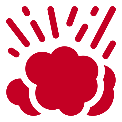 Ikon av en eksplosjon